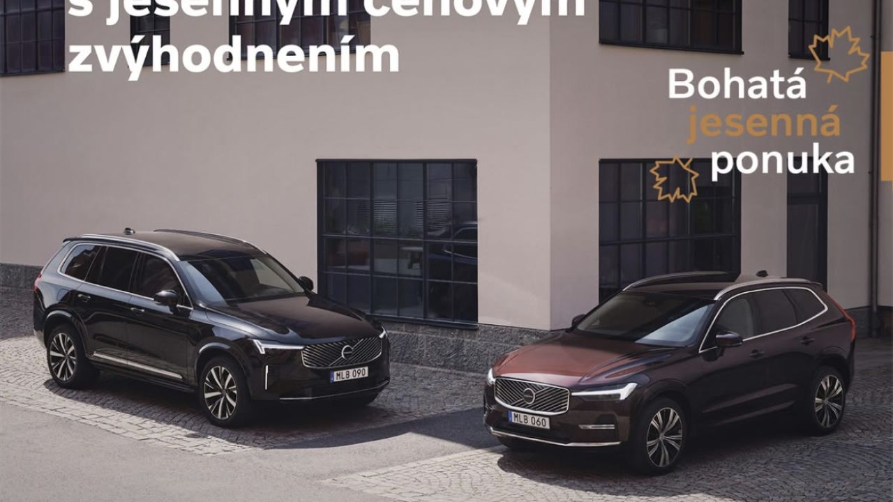 Jesenná bonusová XXL ponuka na modely VOLVO skladom ihneď k odberu